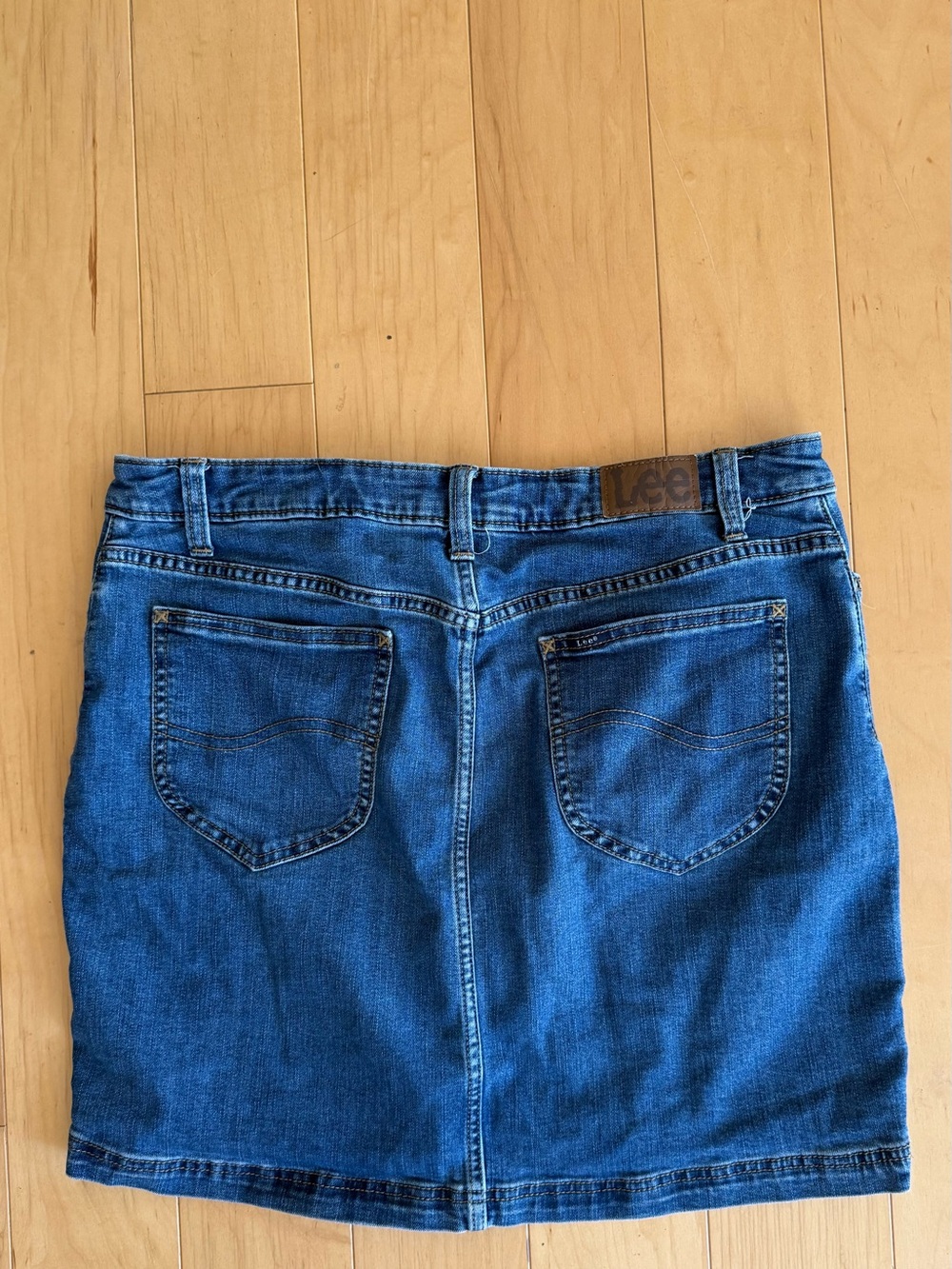 Lee Blue Denim Mini Skirt
